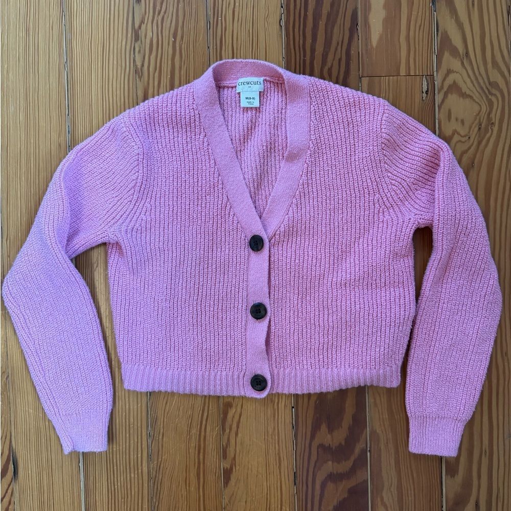 Crewcuts Pink Cardigan Sweater